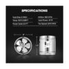 Ventilador a inyección Vivosun Inline Duct_5