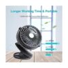 Ventilador de camping con clip con luces LED 2600 mAh_4