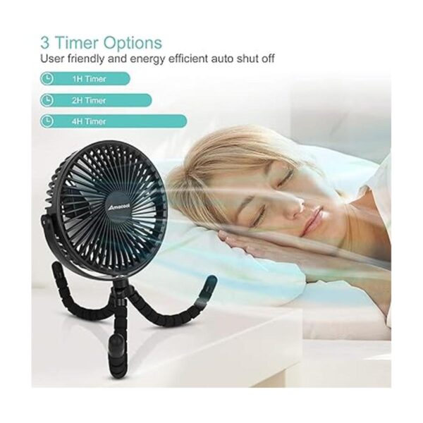 Ventilador USB giratorio de 10000 mAh 7 pulgadas
