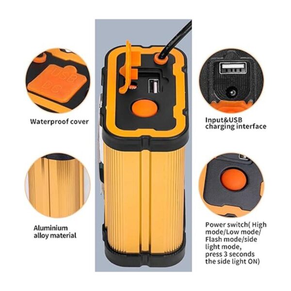 Venlon Superbright Faro delantero recargable portátil_3