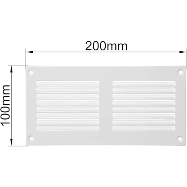 Vent Systems Cubierta de ventilación de aire de 8 x 4
