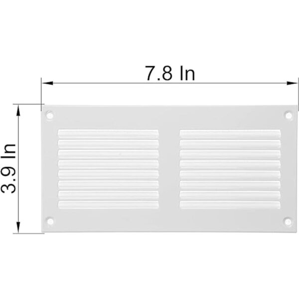 Vent Systems Cubierta de ventilación de aire de 8 x 4