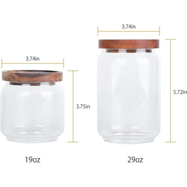 Vensp Tarros de almacenamiento de vidrio de borosilicato