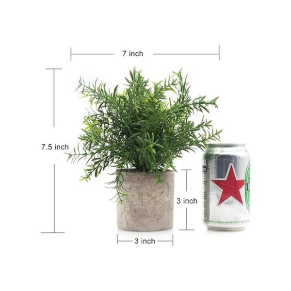 Velener césped artificial pequeño de plástico verde con_2