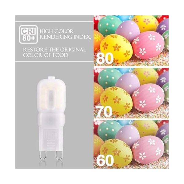 Velouer Bombilla LED G9 equivalente a 30 W lámpara_4