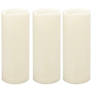 Velas grandes para exteriores impermeables blancas sin_1