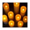 Velas grandes de LED sin llama con temporizador remoto de_3