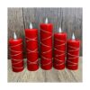 Velas rojas sin llama velas de batería velas_2