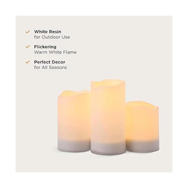 Velas solares al aire libre Velas LED impermeables sin_2
