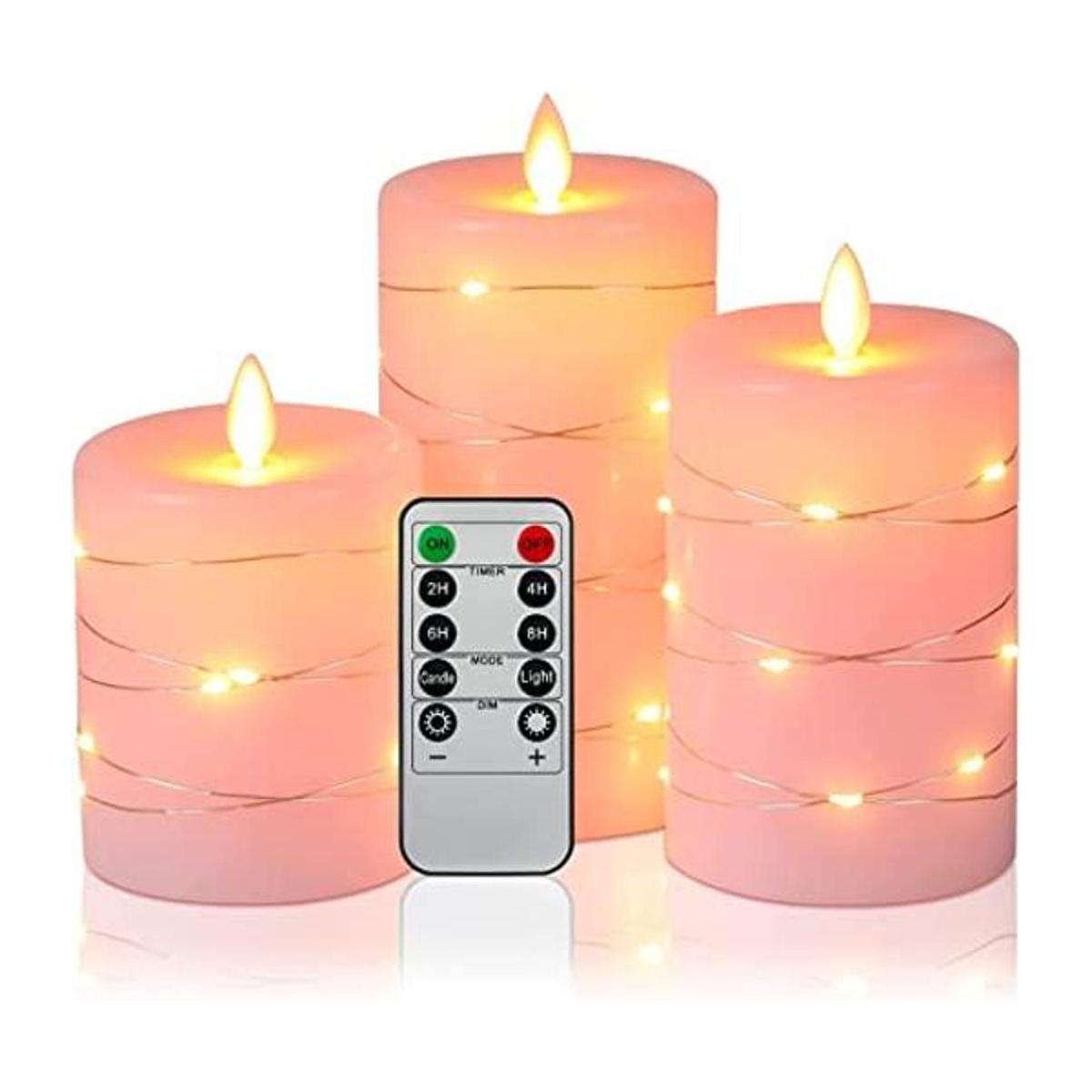 Velas sin llama con ángulo de visión de 360 grados con