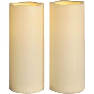 Velas grandes sin llama de 4 x 10 pulgadas impermeables_1