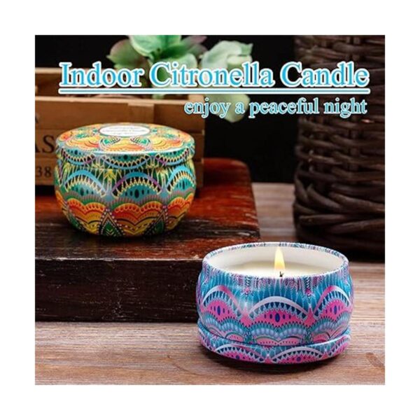 Velas de citronela de cera de soja para interiores velas