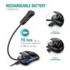 Vekkia Luz de libro recargable de 7 luces LED para el_4
