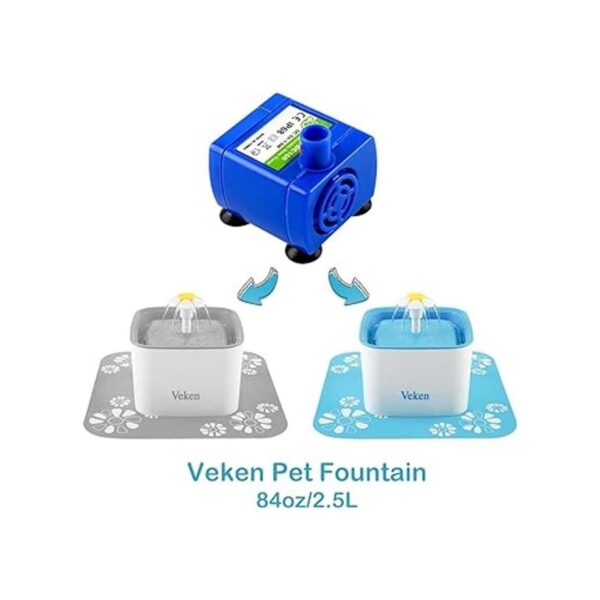 Veken Bomba de repuesto para fuente de agua para gatos_2