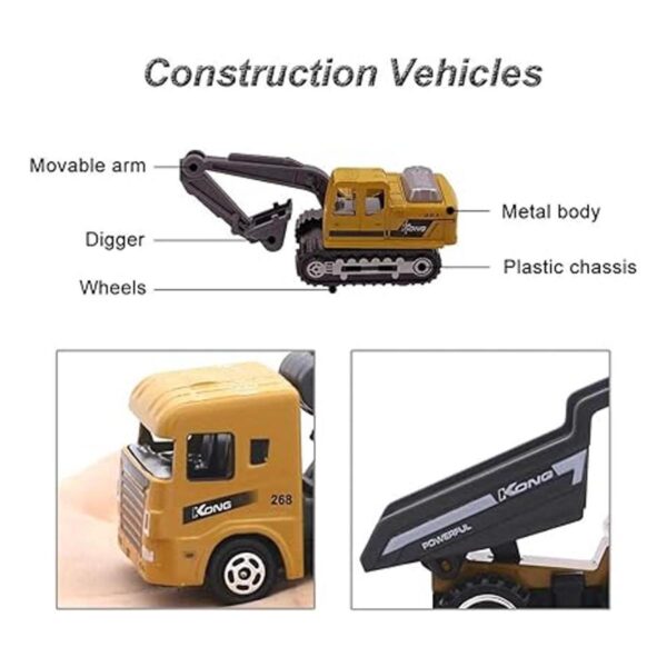 Vehículos de construcción fundidos para niños juego de_5