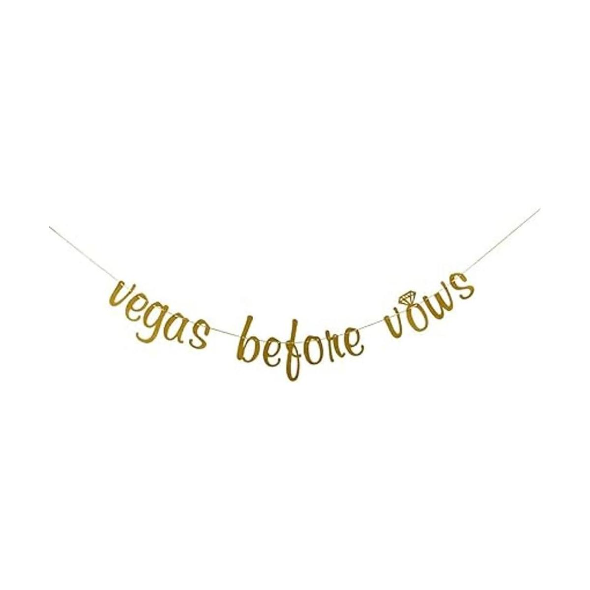 Vegas Before Vows Cartel de guirnalda cartel de soltero