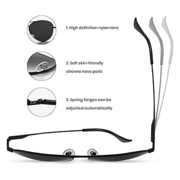 Veda Tinda Gafas de sol aviador para hombres y mujeres_2