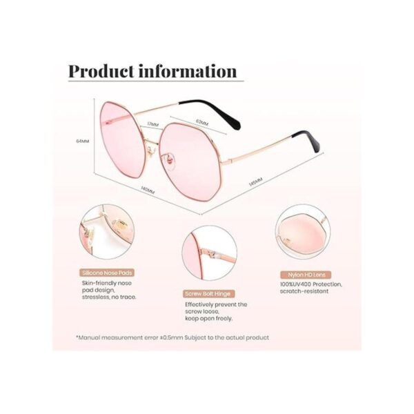 Veda Tinda Gafas de sol para mujer de gran tamaño_4