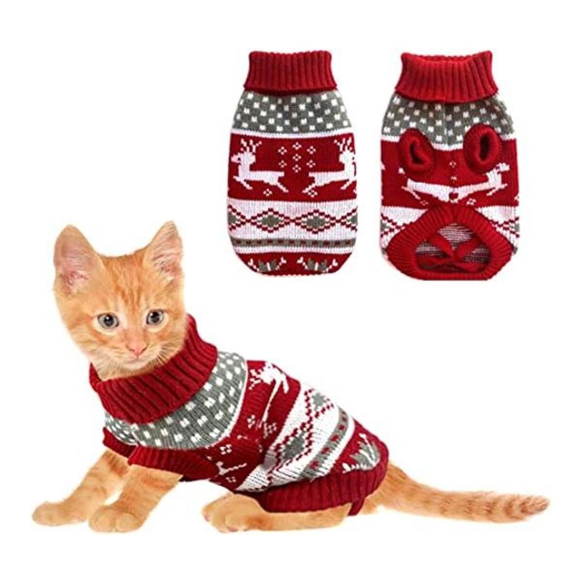 Vehomy Suéteres de Navidad para perro ropa de invierno