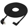 Vebner Cable de alimentación de TV de 25 pies en ángulo de_6