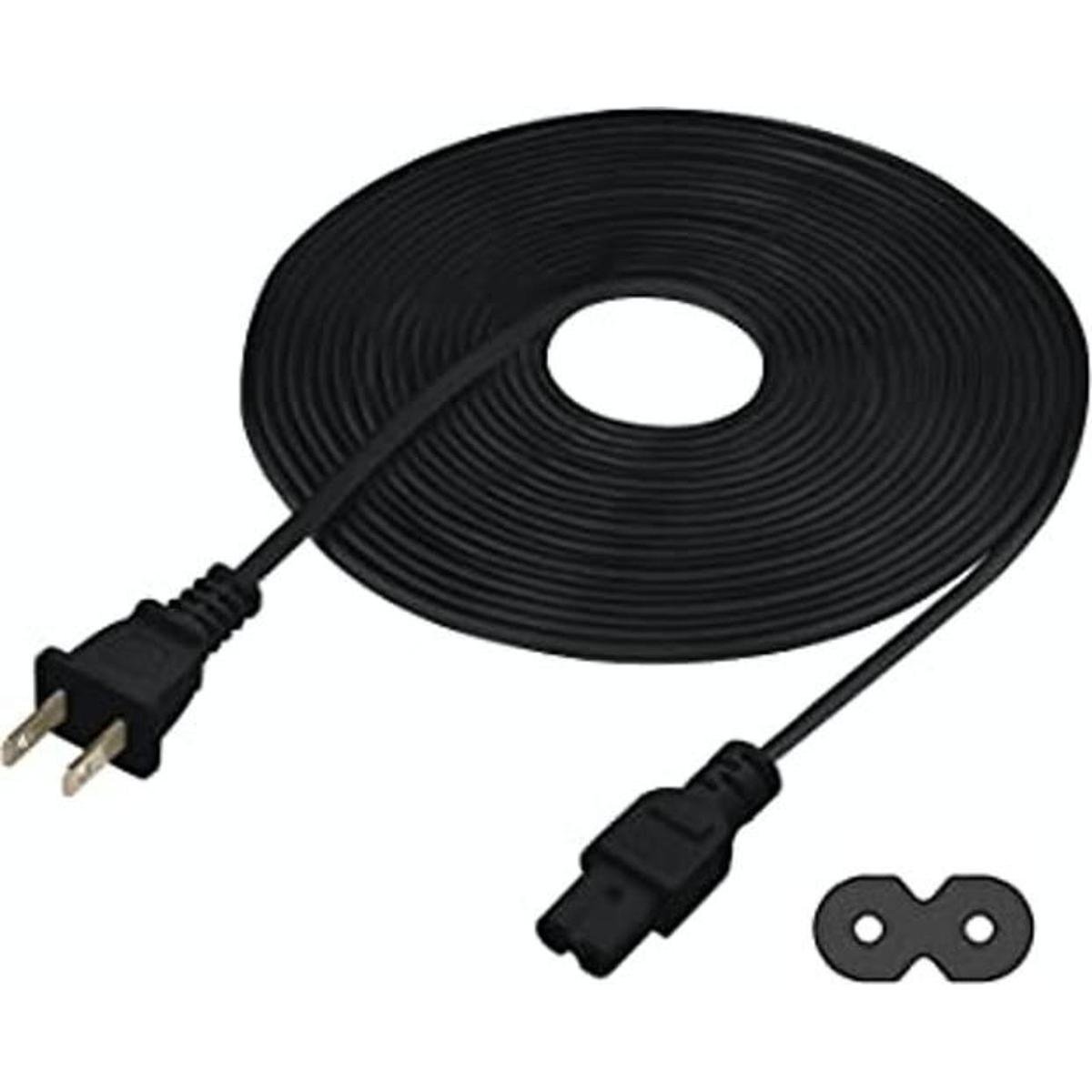 Vebner Cable de alimentación extra largo de TV de 25 pies