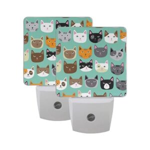 Vdsrup Juego de 2 luces nocturnas LED para gatitos y_1