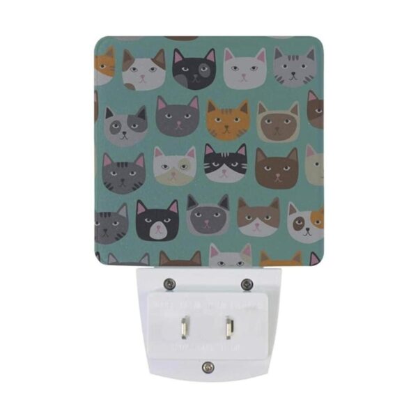 Vdsrup Juego de 2 luces nocturnas LED para gatitos y_2