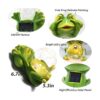 Vcdsoy Figuras de decoración de rana de jardín luces_4