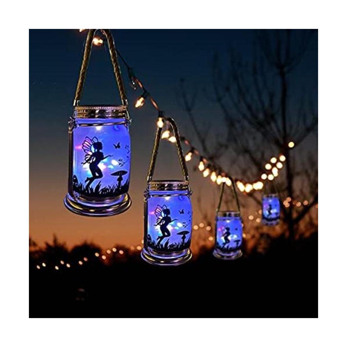 Vcdsoy Farol solar de hadas para decoración de jardín