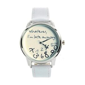 Vavna Whatever Im Late Anyway Print Leather Reloj de_1