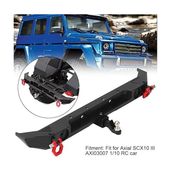 Vbest Life Parachoques trasero de metal con 2 luces LED y