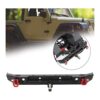 Vbest Life Parachoques trasero de metal con 2 luces LED y