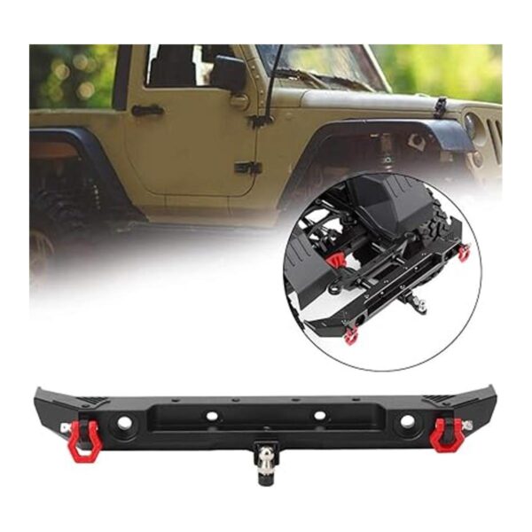 Vbest Life Parachoques trasero de metal con 2 luces LED y