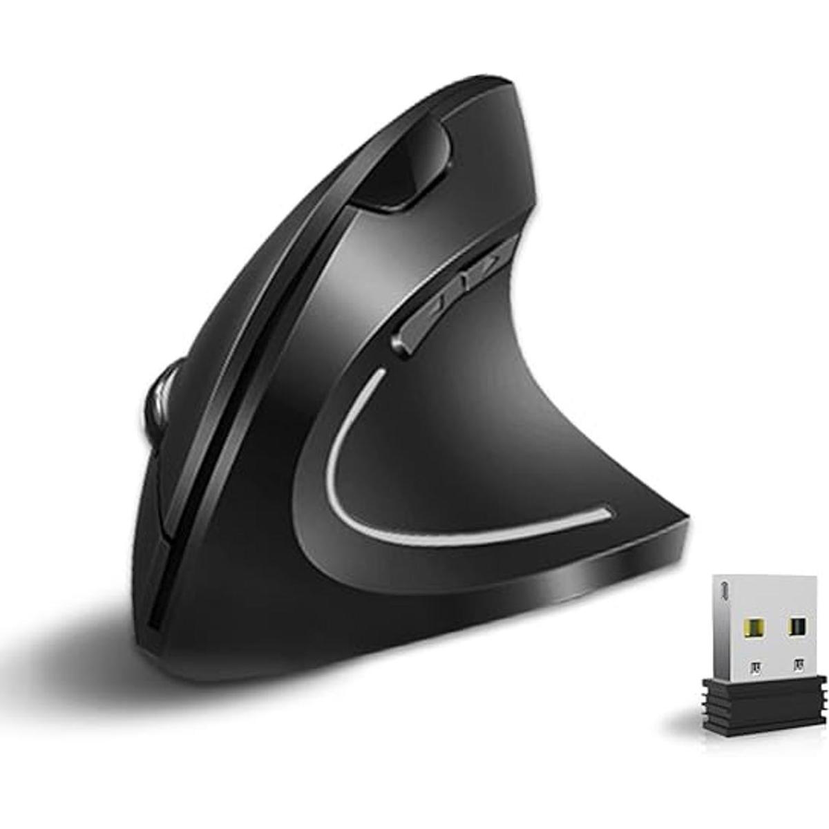 Vassink Mouse ergonómico mouse inalámbrico recargable