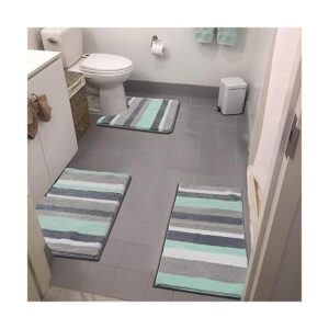 Vaukki Juego de alfombras de baño de 3 piezas