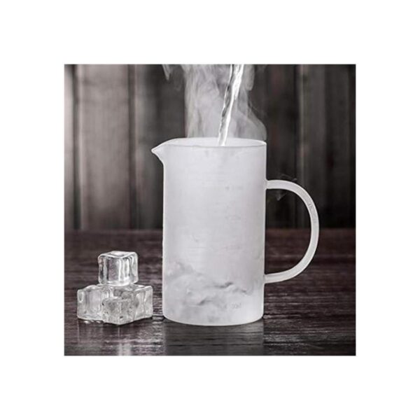 Vasos medidores de vidrio de 1 litro con tapa jarra