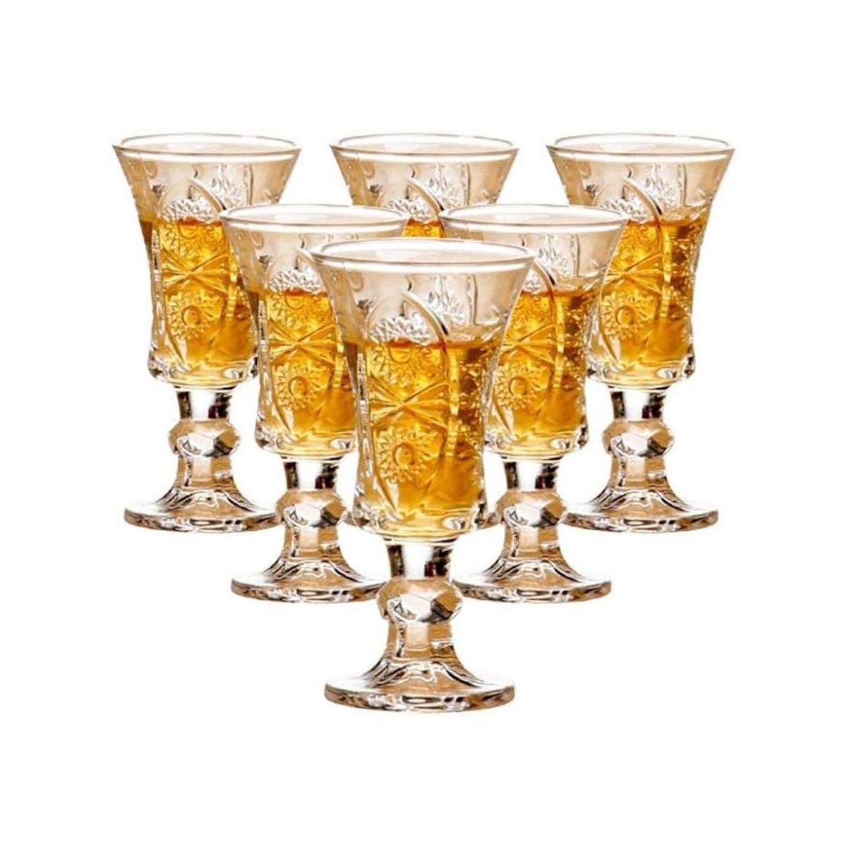 Vasos de chupito redondos de 1.3 onzas vidrio sin plomo