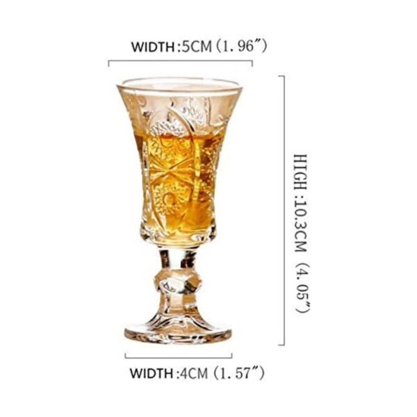Vasos de chupito redondos de 1.3 onzas vidrio sin plomo_2