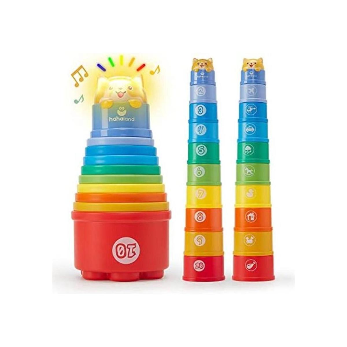 Vasos apilables para bebés de 12 a 18 meses juguetes