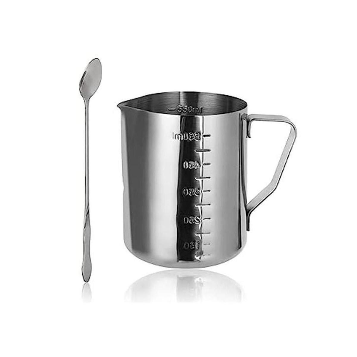 Vaso medidor de cera de acero inoxidable con cuchara 20