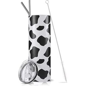 Vaso con estampado de leopardo de vaca de 30 onzas