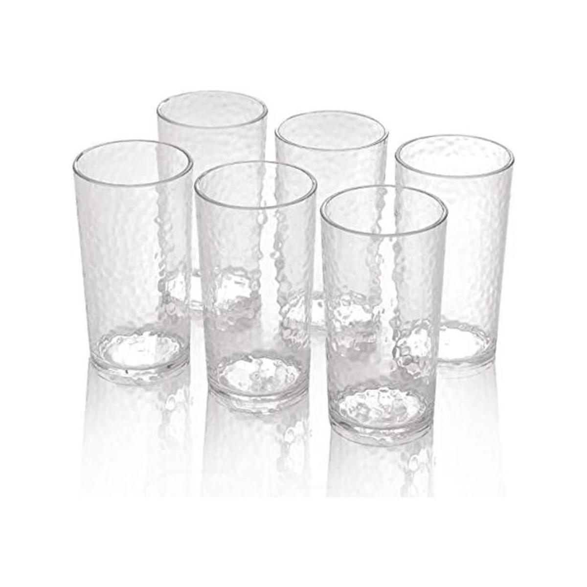 Vaso de plástico acrílico de 20 onzas juego de 6