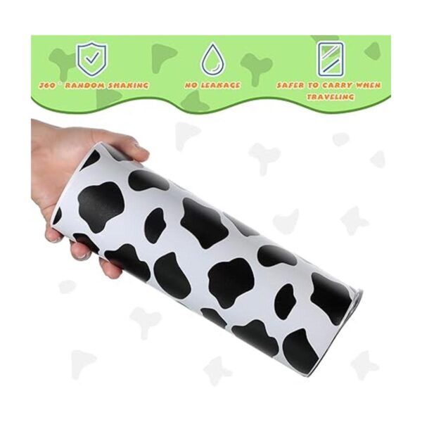 Vaso con estampado de leopardo de vaca de 30 onzas
