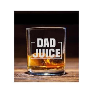 Vaso de whisky con jugo para papá divertido regalo de