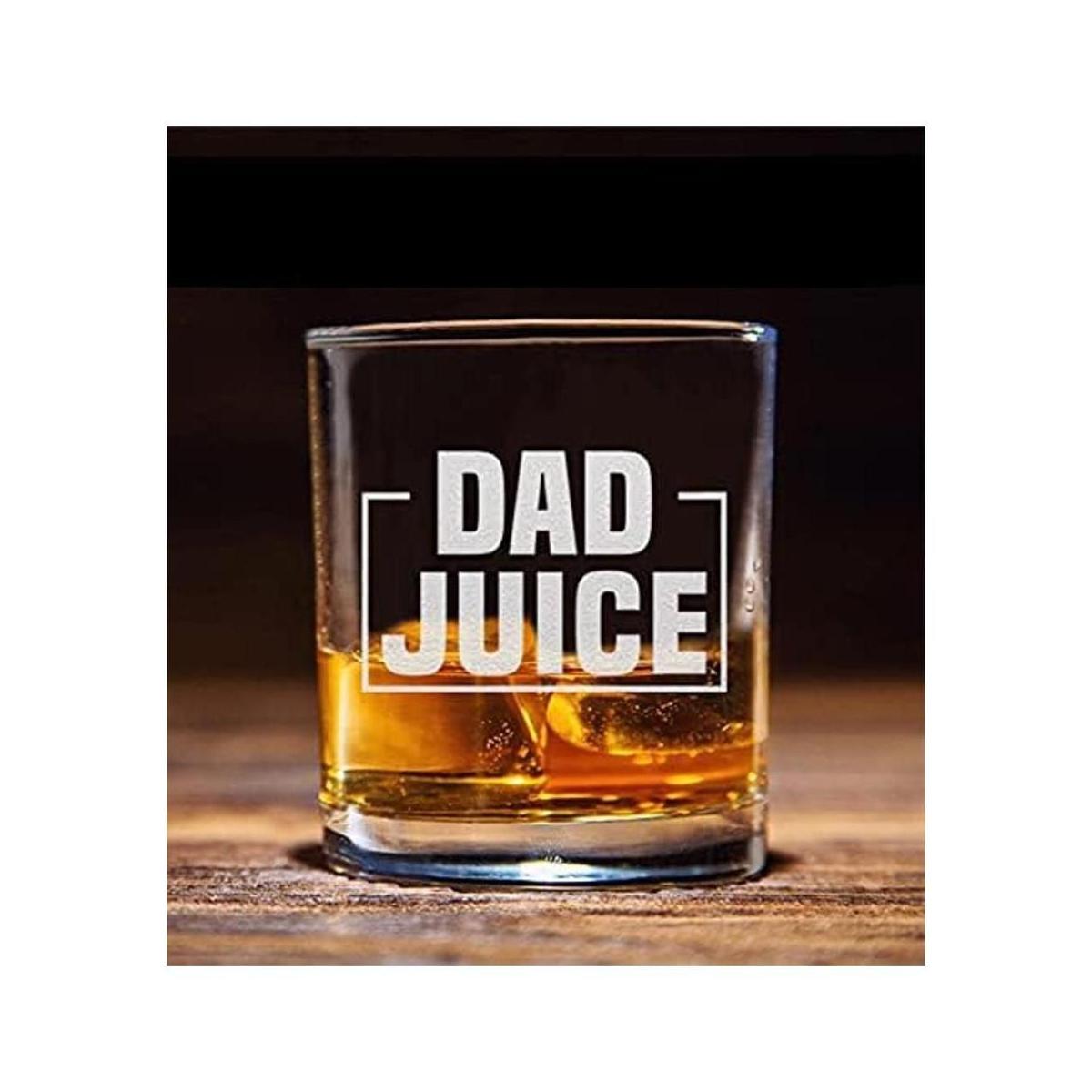 Vaso de whisky con jugo para papá divertido regalo de