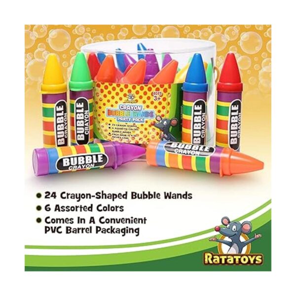 Varitas de burbujas de crayón para fiestas infantiles_2