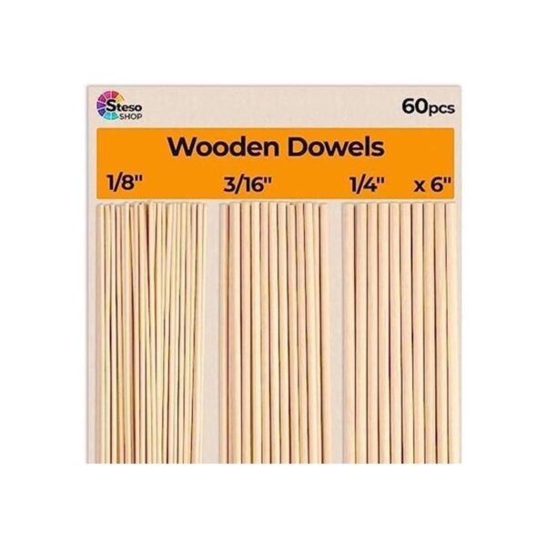 Varillas de pasador de madera Varilla de pasador de 6