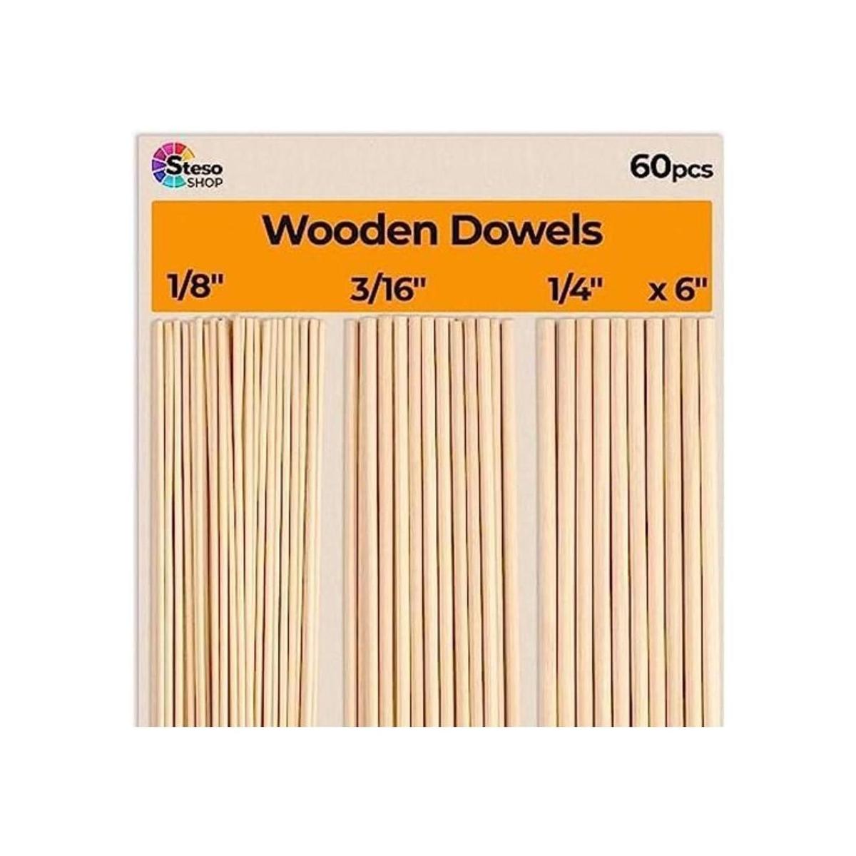 Varillas de pasador de madera Varilla de pasador de 6