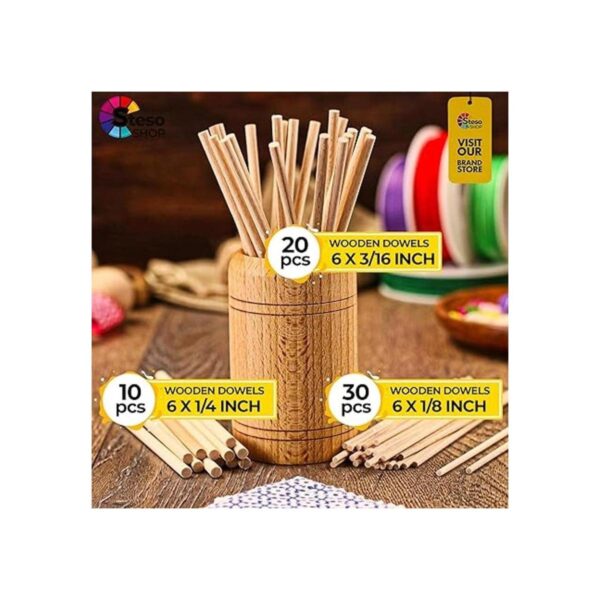Varillas de pasador de madera Varilla de pasador de 6