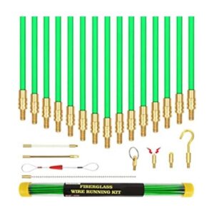 Varillas de cable de fibra de vidrio de 21 pies kit de